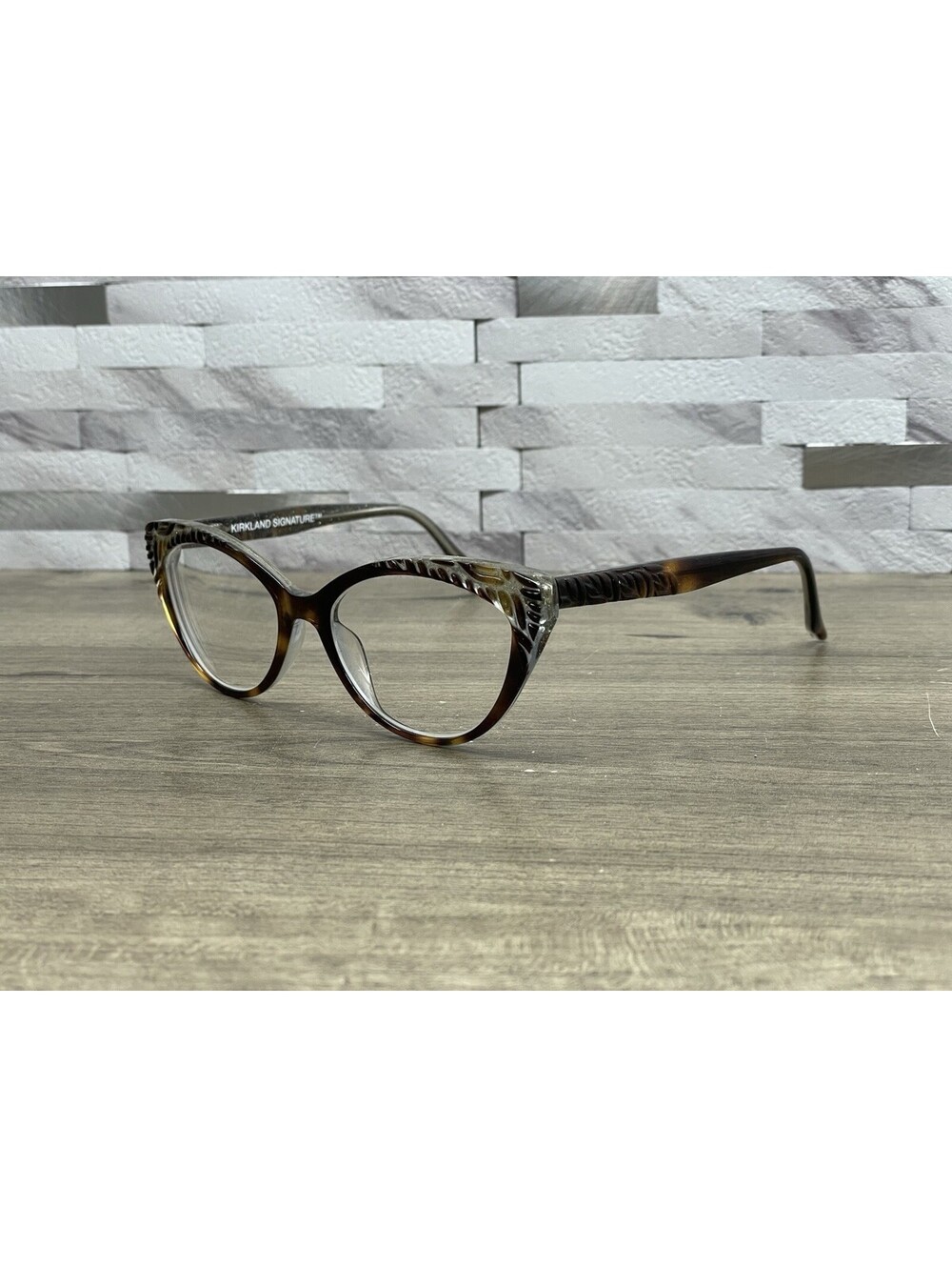 Kirkland Signature KS Tammy Tort Glitter Eyeglasses Brown 53-17-140 FRAMES ONLY